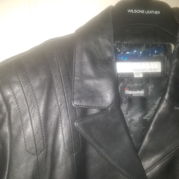 NEW Wilson Black Leatger Jacket w/ Thinsulate - Picture 4 of 5